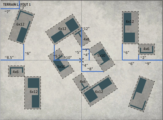 GT Terrain Layout Footprint (12pc)