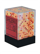 Dice Menagerie 10:12mm D6 Festive Sunburst/Red (36)